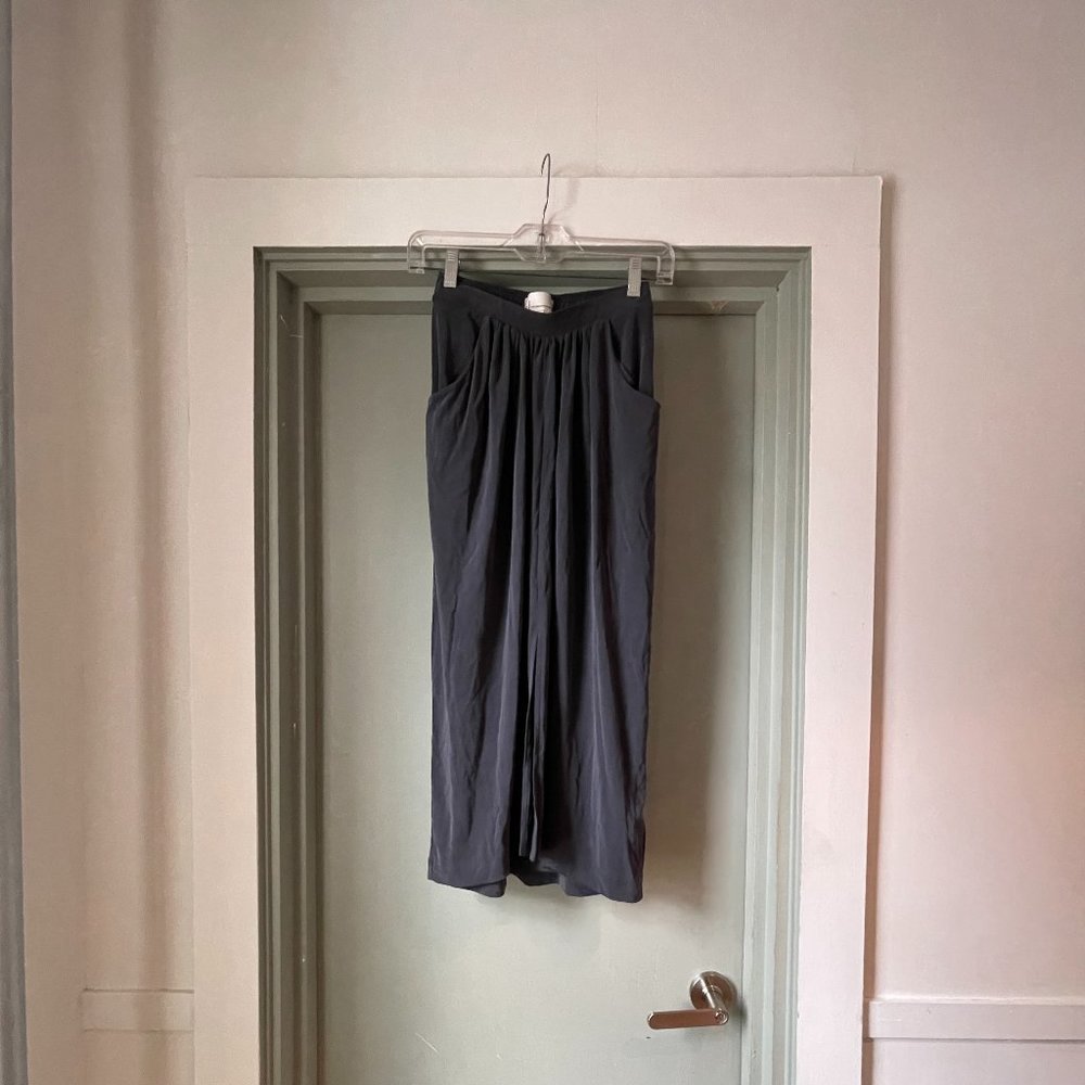 By Anthropologie XS Navy Maxi Skirt